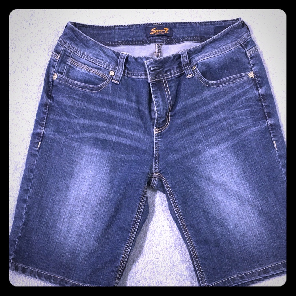Seven7 Bermuda jean shorts